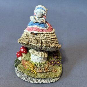 Fraser Creations Scotland Cottage Figurine Mouse Mice Mushroom Dottys Diar House